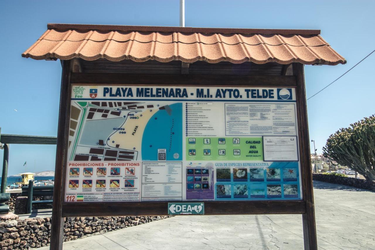 Melenara Beach Avenue Apt Shared Terrace Exterior foto